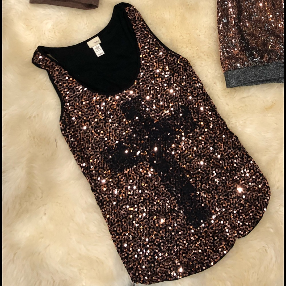 Sequin tank top